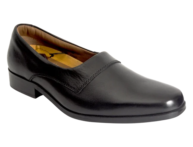Wizfort Men's Premium Leather Sole Chassidic Loafer - Black