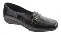 Esse Black Comfortable Shoes, Loafers for Women, Slip On Shoes, Comfort Shoes