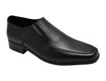 Wizfort Mens Dress Shoes, Black Slip On Shoes, Leather Sole Loafers - Dress