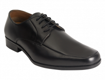 Wizfort Leather Sole Lace Up Shoes, Black Dress Shoes for Men