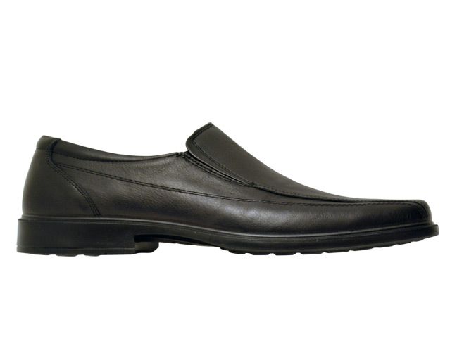 mens slip on loafers black