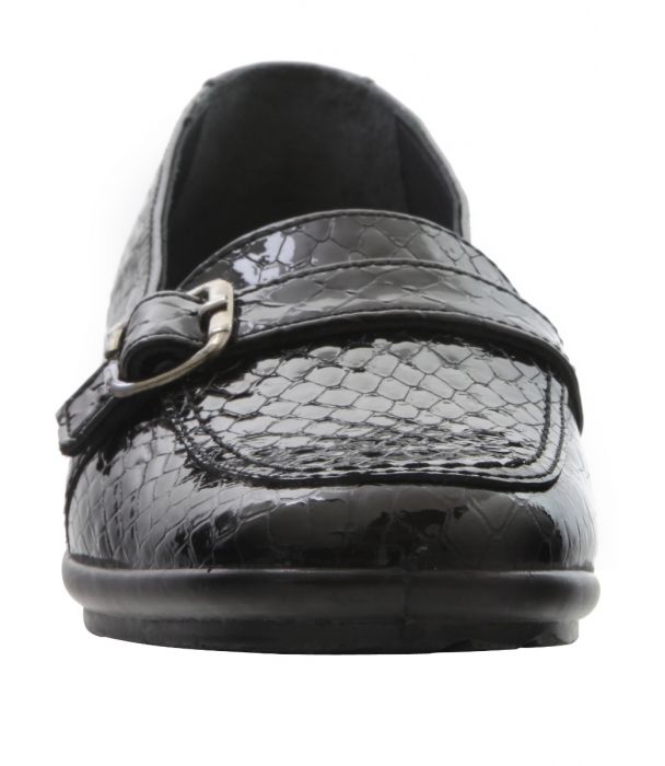 Esse Black Comfortable Shoes Loafers For Women Slip On Shoes